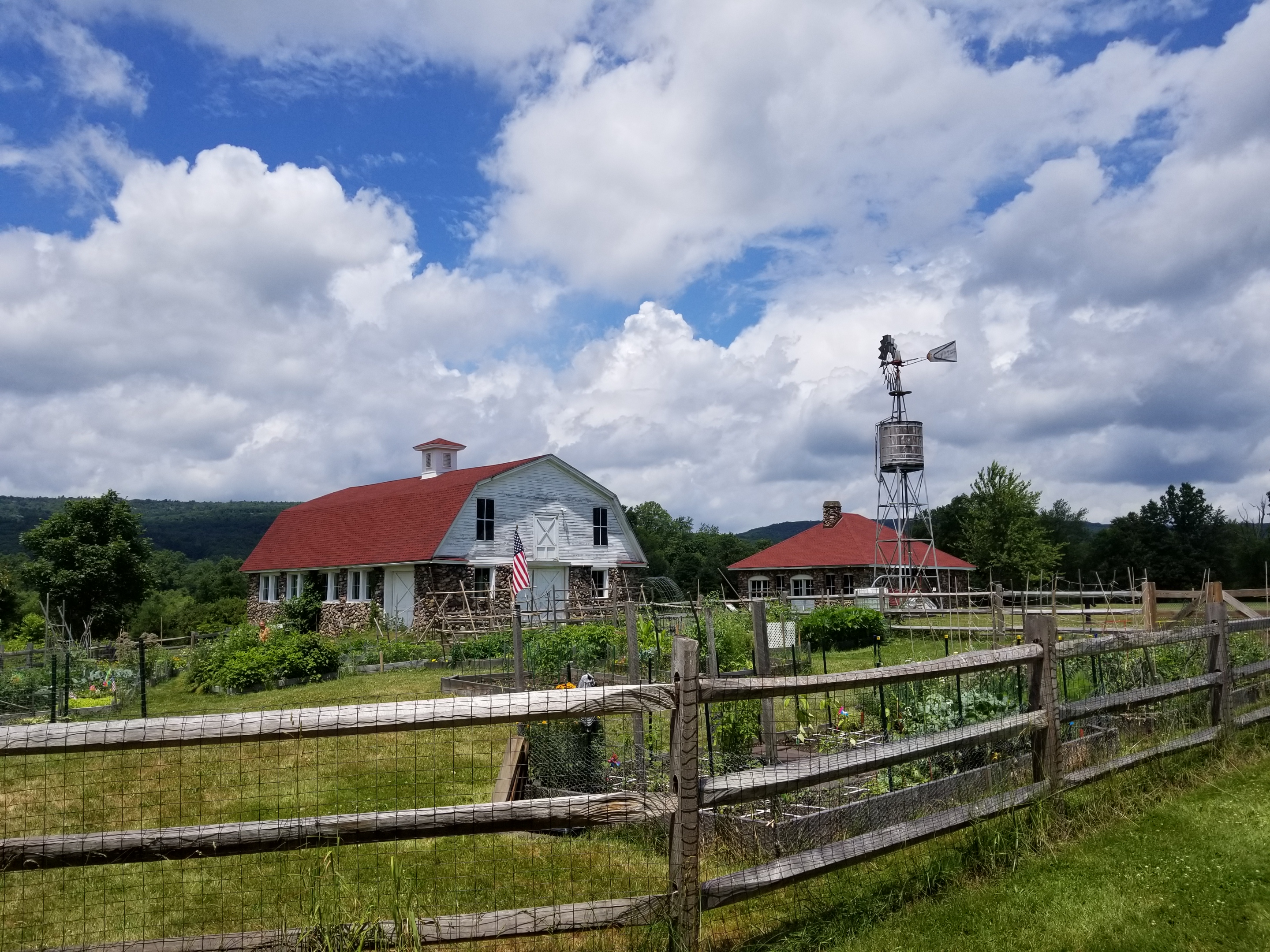 Wallisch Homestead view from garden