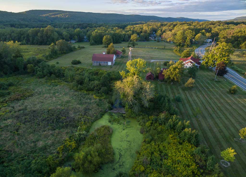 Aerial View of the Wallisch Homestead