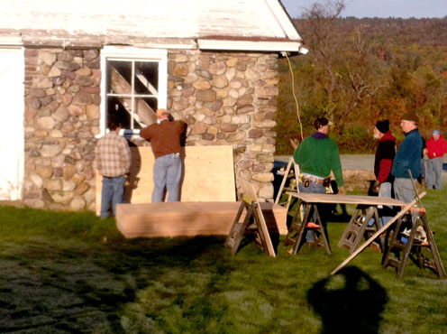 Restoration project barn window